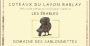Domaine des Sablonnettes Coteaux du Layon Rablay Les Erables 2007 Front Label