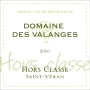 Domaine des Valanges Saint-Veran Cuvee Hors Classe 2010 Front Label