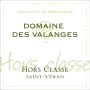 Domaine des Valanges Saint-Veran Cuvee Hors Classe 2013 Front Label