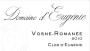 Domaine d'Eugenie Vosne-Romanee Clos de Eugenie 2010 Front Label