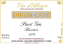Domaine Dirler-Cade Reserve Pinot Gris 2009 Front Label