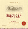 Benziger Merlot 2006 Front Label