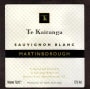 Te Kairanga Sauvignon Blanc 2000 Front Label
