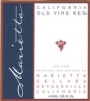 Marietta Cellars Old Vine Red Lot 27 Front Label