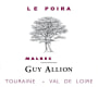 Domaine du Haut Perron Touraine Le Poira Malbec 2013 Front Label