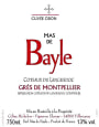 Domaine du Mas de Bayle Gres de Montpellier Cuvee Odon 2011 Front Label