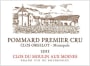 Domaine du Moulin aux Moines Pommard Clos Orgelot Premier Cru Monopole 2011 Front Label