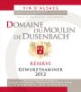 Domaine du Moulin de Dusenbach Reserve Gewurztraminer 2012 Front Label