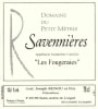 Domaine du Petit Metris Savennieres Les Fougeraies 2007 Front Label