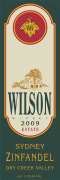 Wilson Winery Sydney Zinfandel 2009 Front Label