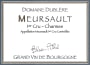 Domaine Dublere Meursault Charmes Premier Cru 2013 Front Label