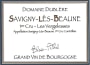 Domaine Dublere Savigny-les-Beaune Les Vergelesses Premier Cru 2013 Front Label