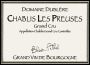 Domaine Dublere Chablis Les Preuses Grand Cru 2012 Front Label