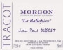 Domaine Dubost Morgon La Ballofiere 2013 Front Label