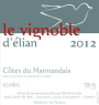 Domaine Elian Da Ros Le Vignoble d'Elian 2012 Front Label