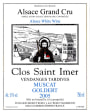 Dom. Ernest Burn Alsace Clos Saint Imer Goldert Vendanges Tardives Grand Cru Muscat 2005 Front Label