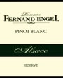 Fernand Engel Reserve Pinot Blanc 2013 Front Label