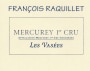 Domaine Francois Raquillet Mercurey Les Vasees Premier Cru 2014 Front Label