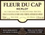 Fleur du Cap Unfiltered Merlot 1998 Front Label