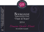 Domaine Gachot-Monot Bourgogne Chant de Muses 2014 Front Label