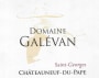 Domaine Galevan Chateauneuf-du-Pape Saint-Georges 2011 Front Label