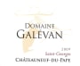 Domaine Galevan Chateauneuf-du-Pape Saint-Georges 2009 Front Label