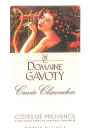 Domaine Gavoty Cotes de Provence Cuvee Clarendon Rouge 2011 Front Label