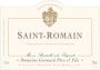 Domaine Germain Pere et Fils Saint-Romain Blanc 2014 Front Label
