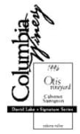 Columbia Winery Otis Vineyard Cabernet Sauvignon 1996 Front Label