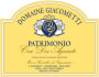 Domaine Giacometti Patrimonio Cru des Agriate Rouge 2013 Front Label