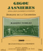 Domaine Gigou Jasnieres Selection Raisins Nobles 2009 Front Label