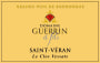 Domaine Guerrin & fils Saint-Veran Le Clos Vessats 2014 Front Label