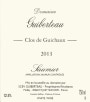 Domaine Guiberteau Saumur Le Clos de Guichaux Blanc 2013 Front Label