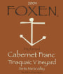 Foxen Tinaquiac Vineyard Cabernet Franc 2004 Front Label