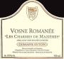 Domaine Guyon Vosne Romanee Les Charmes de Mazieres 2009 Front Label