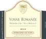 Domaine Guyon Vosne Romanee En Orveaux Premier Cru 2012 Front Label