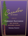 Cazadero Winery Bei Ranch Cabernet Sauvignon 2012 Front Label