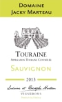 Domaine Jacky Marteau Touraine Sauvignon Blanc 2013 Front Label