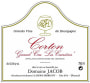 Domaine Jacob Corton Les Carrieres Grand Cru 2014 Front Label