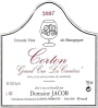 Domaine Jacob Corton Les Carrieres Grand Cru 2007 Front Label