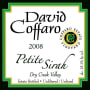 David Coffaro Estate Vineyard Petite Sirah 2008  Front Label