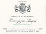 Domaine Jacqueson Bourgogne Aligote 2012 Front Label
