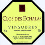 Domaine Jaume Vinsobres Clos des Echalas 2012 Front Label