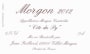 Domaine Jean Foillard Morgon Cote du Py 2012 Front Label
