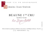 Domaine Jean Guiton Beaune Les Sizies Premier Cru 2013 Front Label