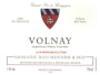 Domaine Jean Monnier and Fils Volnay 2011 Front Label