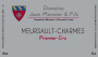 Domaine Jean Monnier and Fils Meursault-Charmes Premier Cru 2011 Front Label