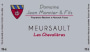 Domaine Jean Monnier and Fils Meursault Les Chevalieres 2012 Front Label
