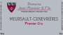 Domaine Jean Monnier and Fils Meursault Genevrieres Premier Cru 2013 Front Label