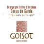 Domaine Goisot Bourgogne Cotes d'Auxerre Corps de Garde Rouge 2013 Front Label